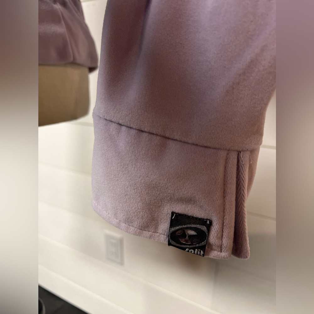 Split Velvet Light Jacket, Lilac, Medium - image 2